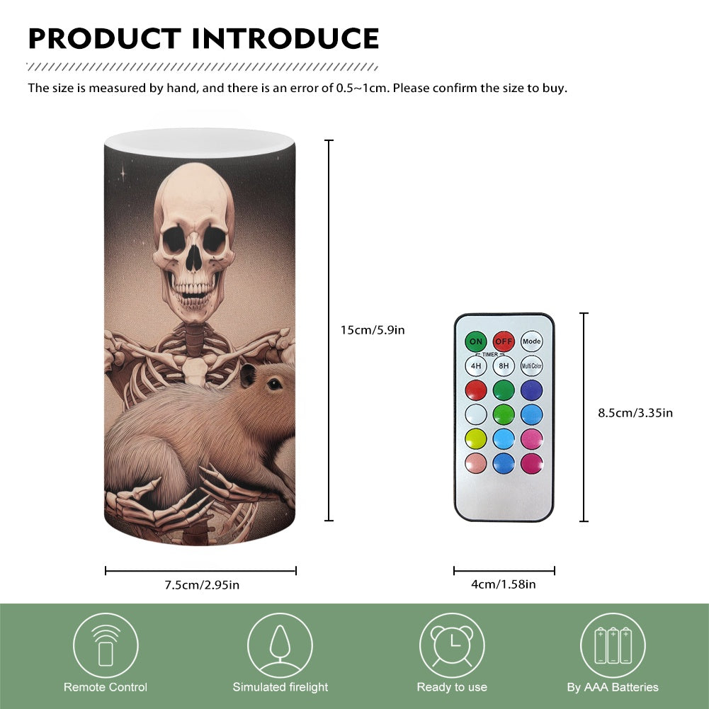 Single 6 inch remote control candle