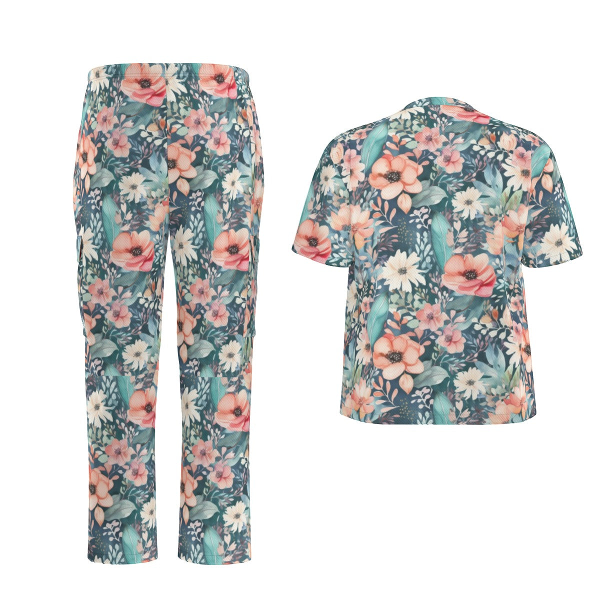 Floral Scrubs For Women Scrub Set Hospital Scrubs Healthcare Scrubs Nurses Scrub set