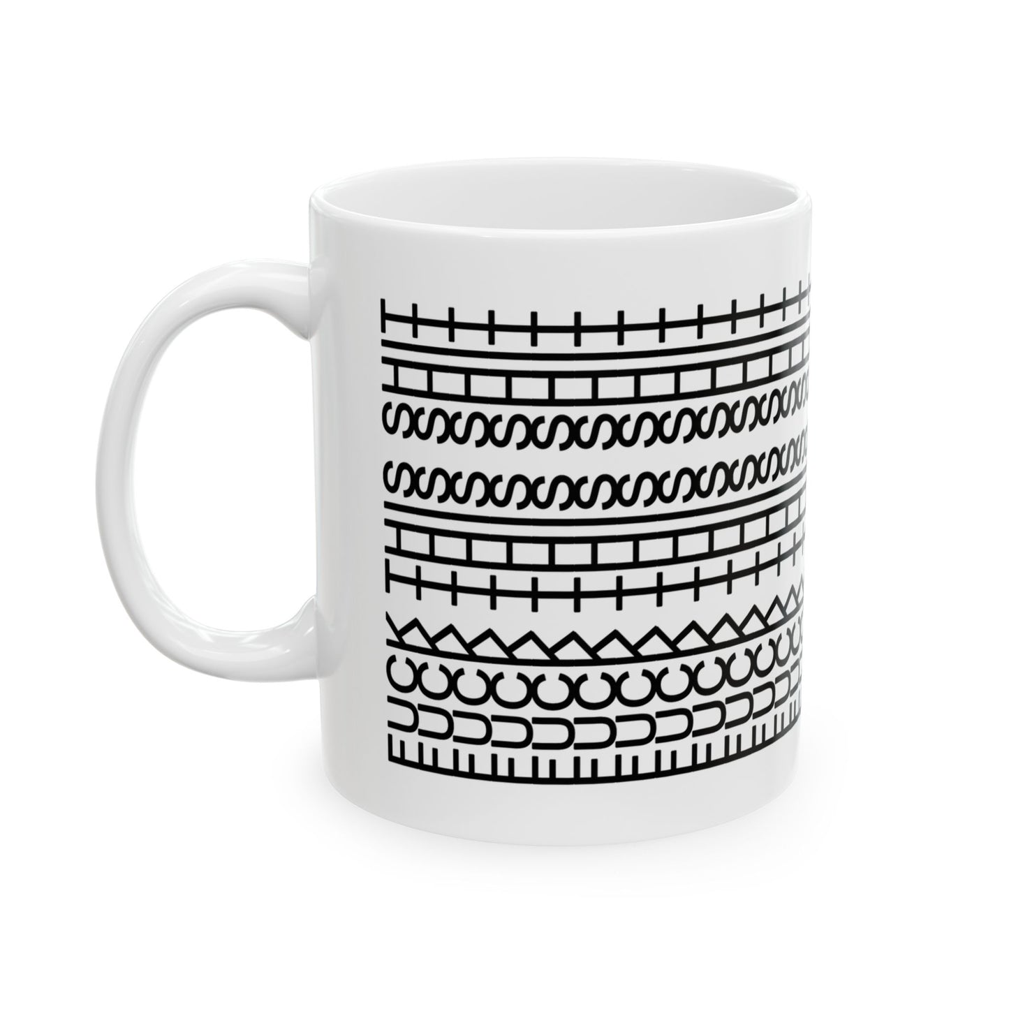 Funny Ceramic Mug - "F*CK THIS SH*T" - Perfect Gift for Coffee Lovers, Office Humor, Stress Relief, 11oz & 15oz Sizes