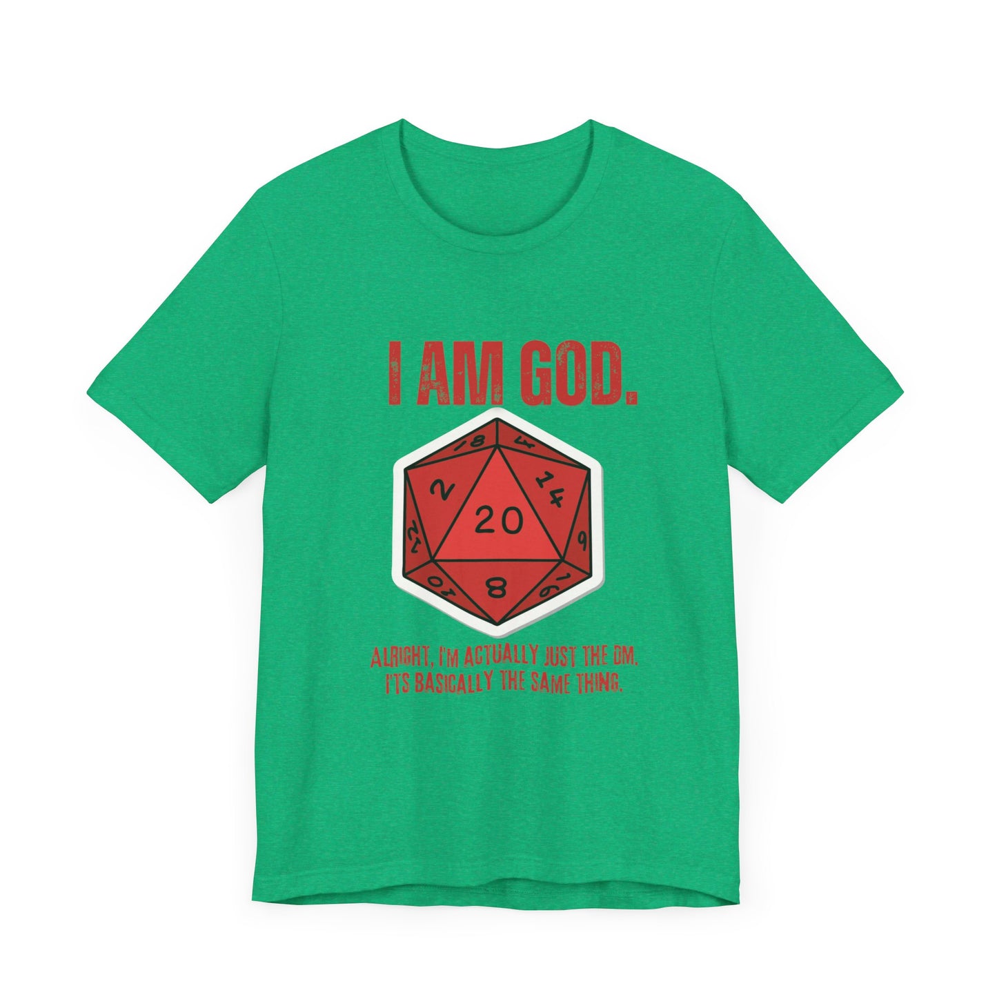 DND, DM, Dungeon Master, Dungeons and Dragons, Unisex Jersey Short Sleeve Tee