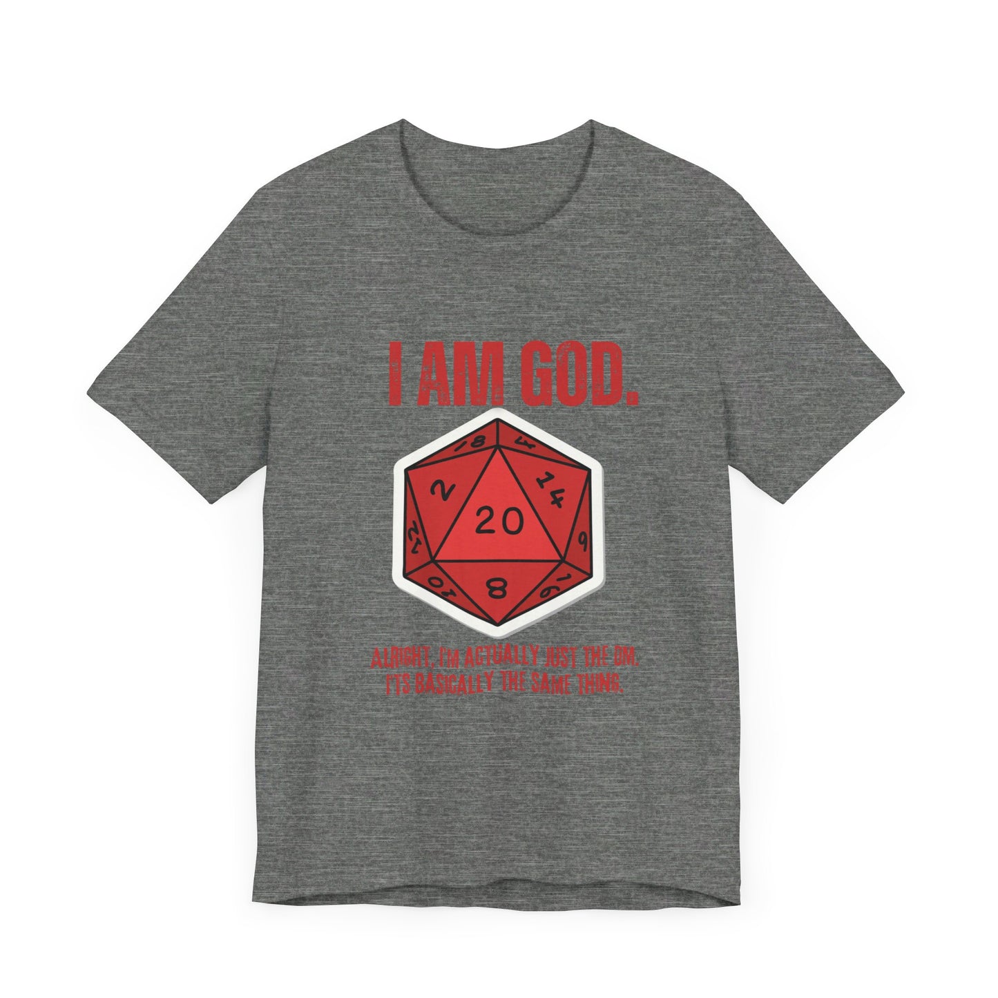 DND, DM, Dungeon Master, Dungeons and Dragons, Unisex Jersey Short Sleeve Tee