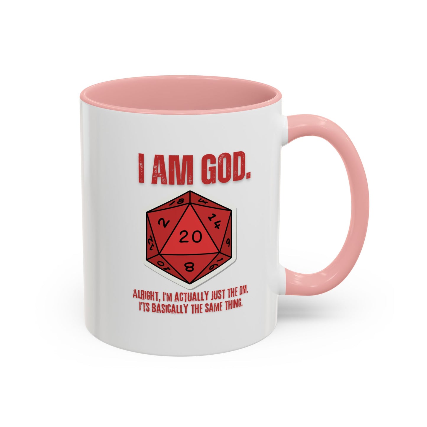 DND, DM, Dungeon Master, Dungeons and Dragons Accent Coffee Mug, 11oz