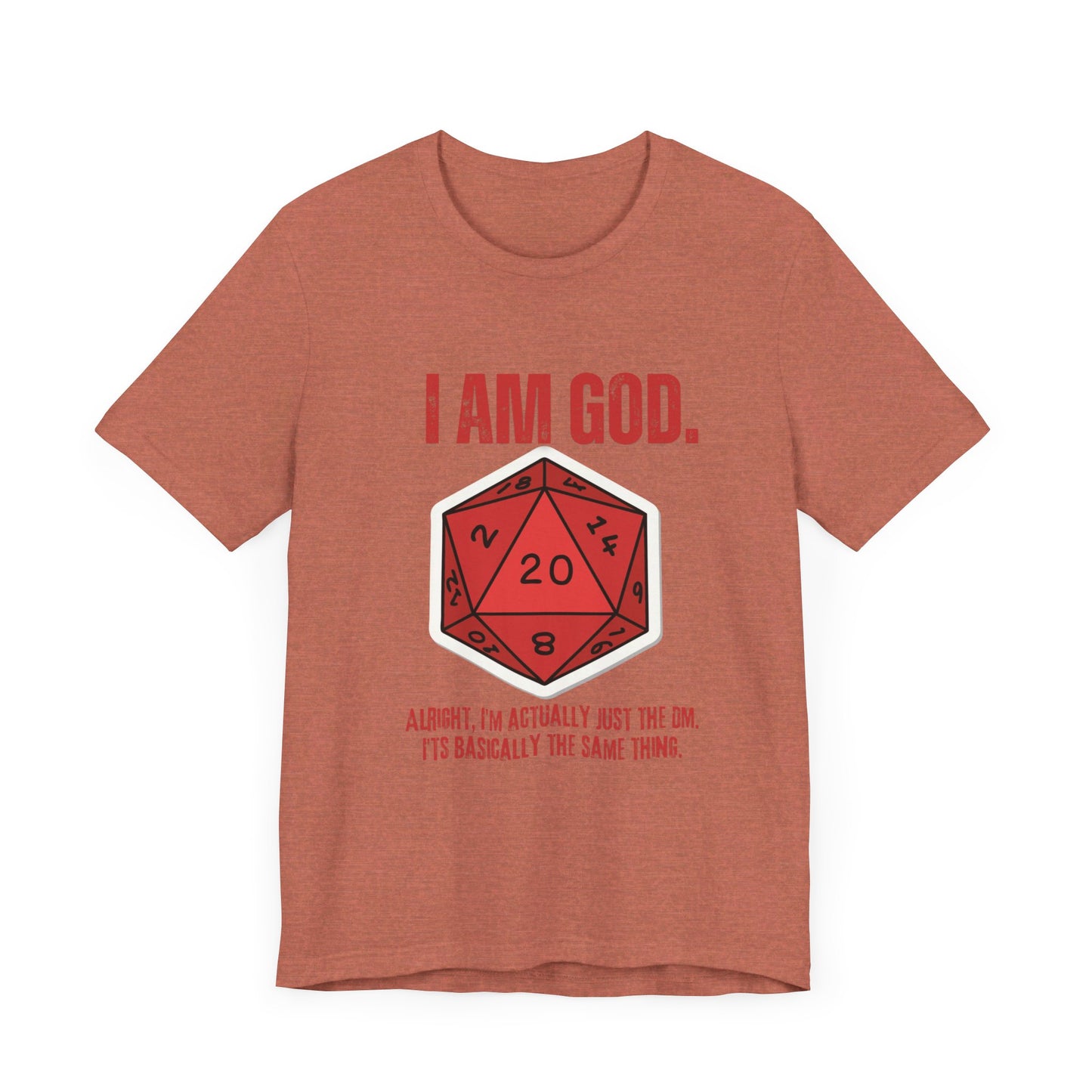 DND, DM, Dungeon Master, Dungeons and Dragons, Unisex Jersey Short Sleeve Tee