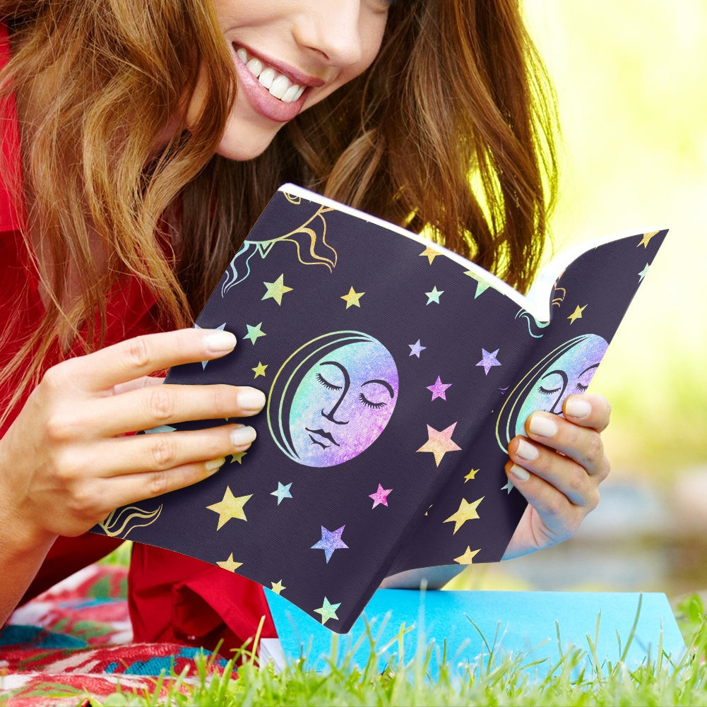 Moon and Stars Book Cover 9-11Inch Book Cover