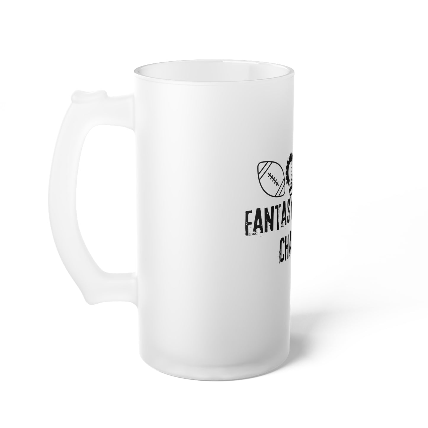 Fantasy Football, Football, Sports, Championship, Play Offs Frosted Glass Beer Mug