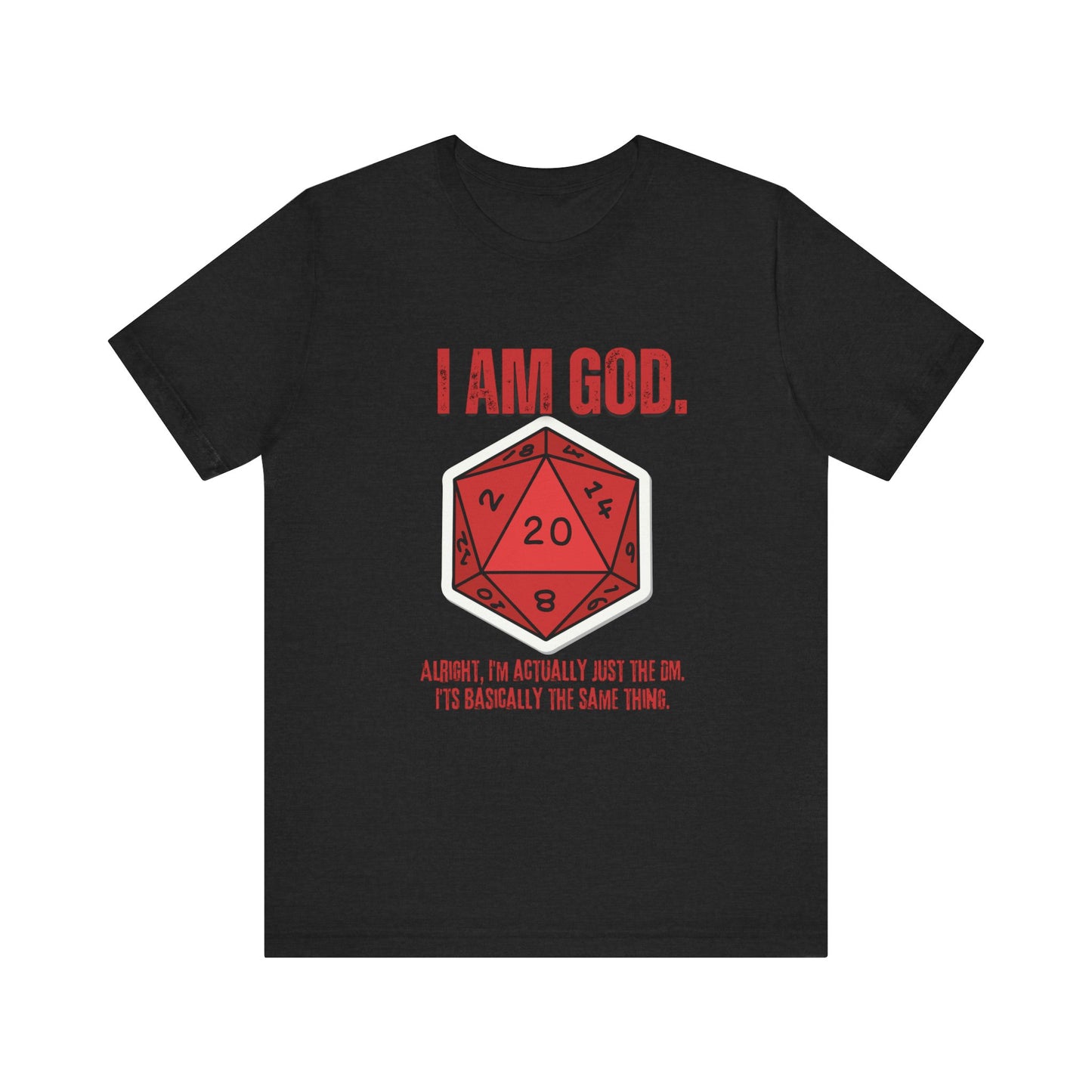 DND, DM, Dungeon Master, Dungeons and Dragons, Unisex Jersey Short Sleeve Tee