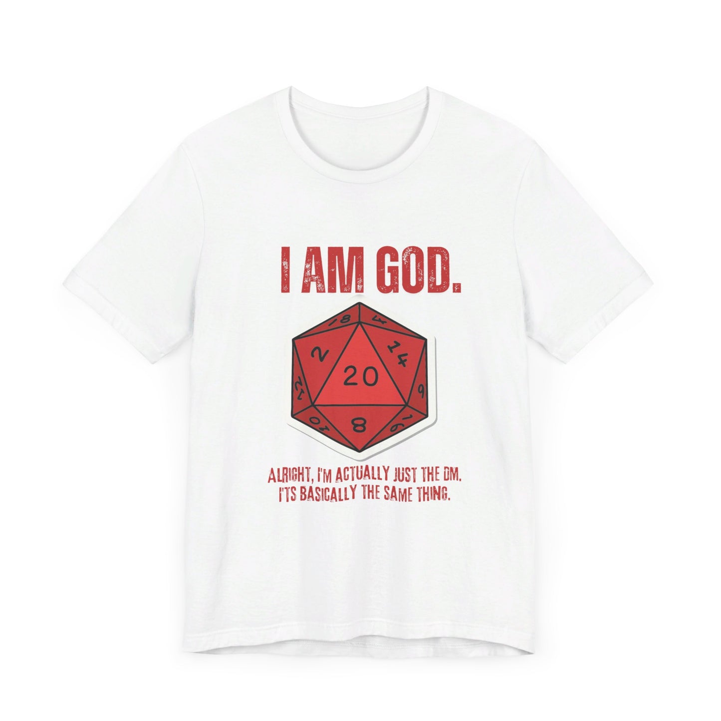DND, DM, Dungeon Master, Dungeons and Dragons, Unisex Jersey Short Sleeve Tee