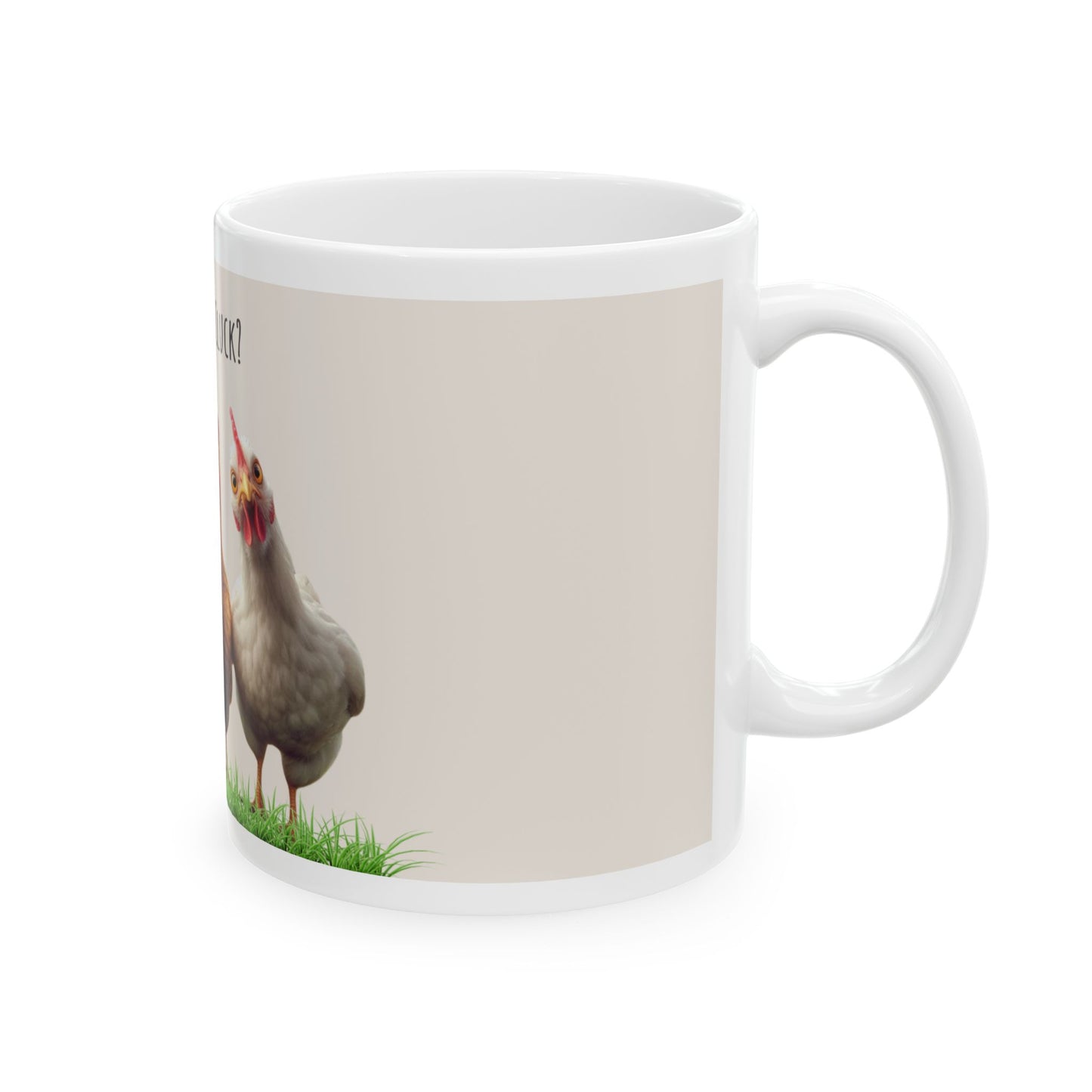 Funny Chicken Mug - What the Cluck? | Perfect Gag Gift, Kitchen Decor, Coffee Lover's Gift, Home Barware, Animal Lovers