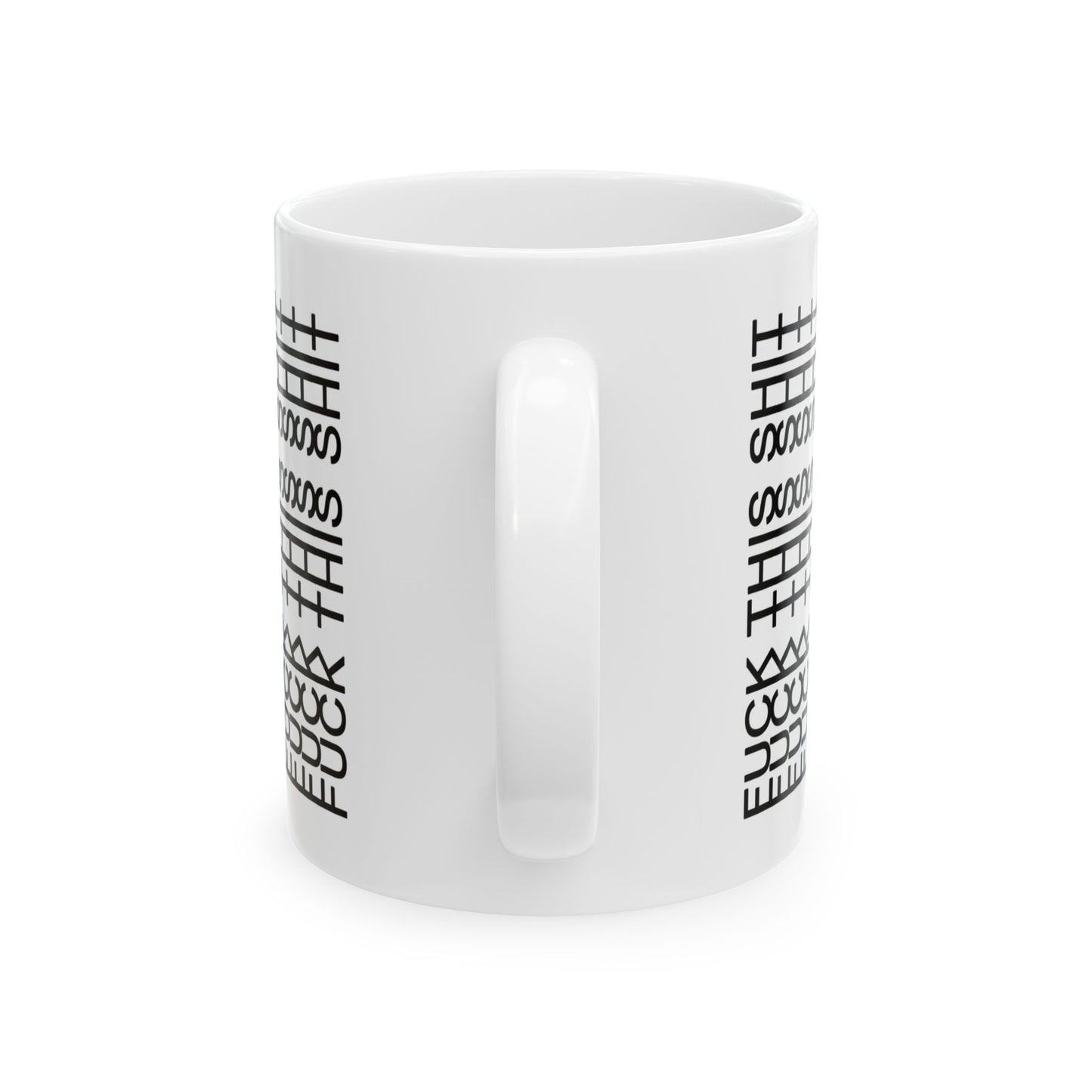Funny Ceramic Mug - "F*CK THIS SH*T" - Perfect Gift for Coffee Lovers, Office Humor, Stress Relief, 11oz & 15oz Sizes