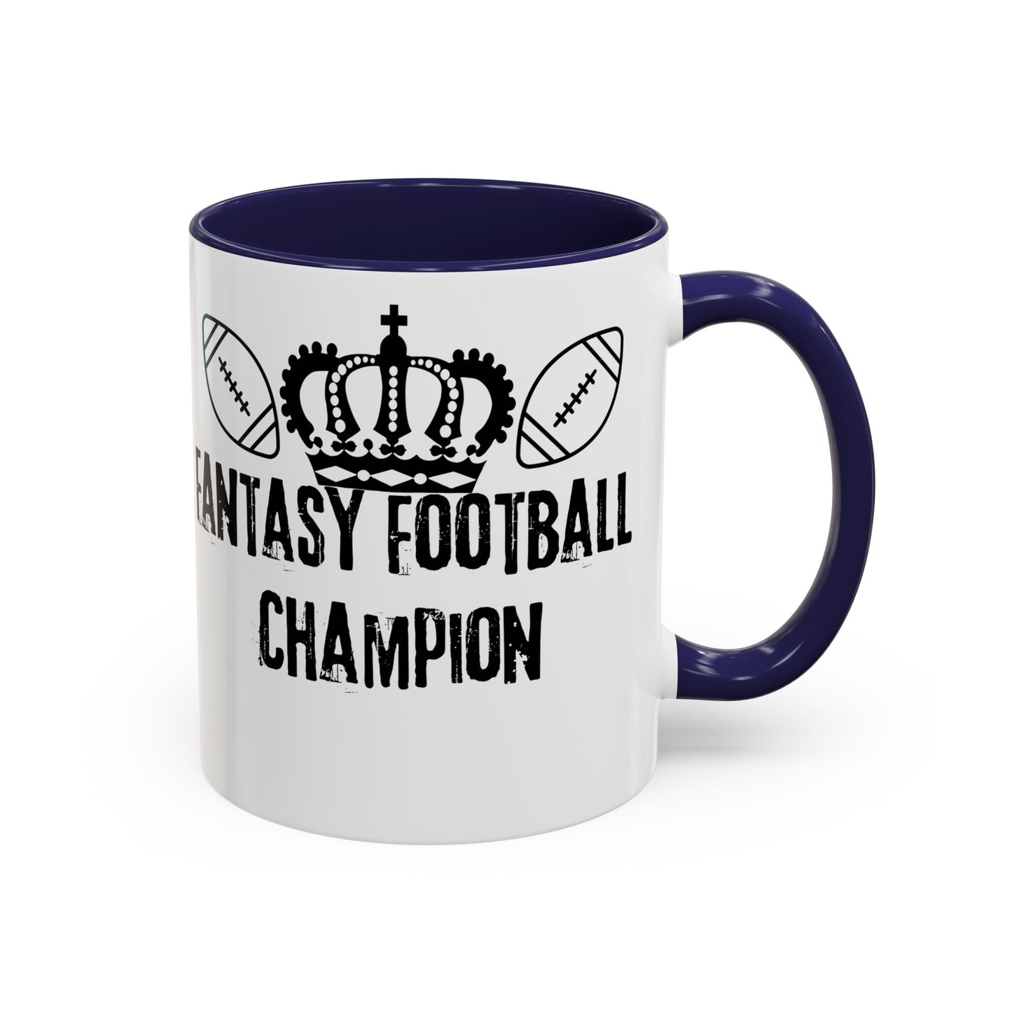 Fantasy Football Champion Trophy Mug Accent Coffee Mug, 11oz