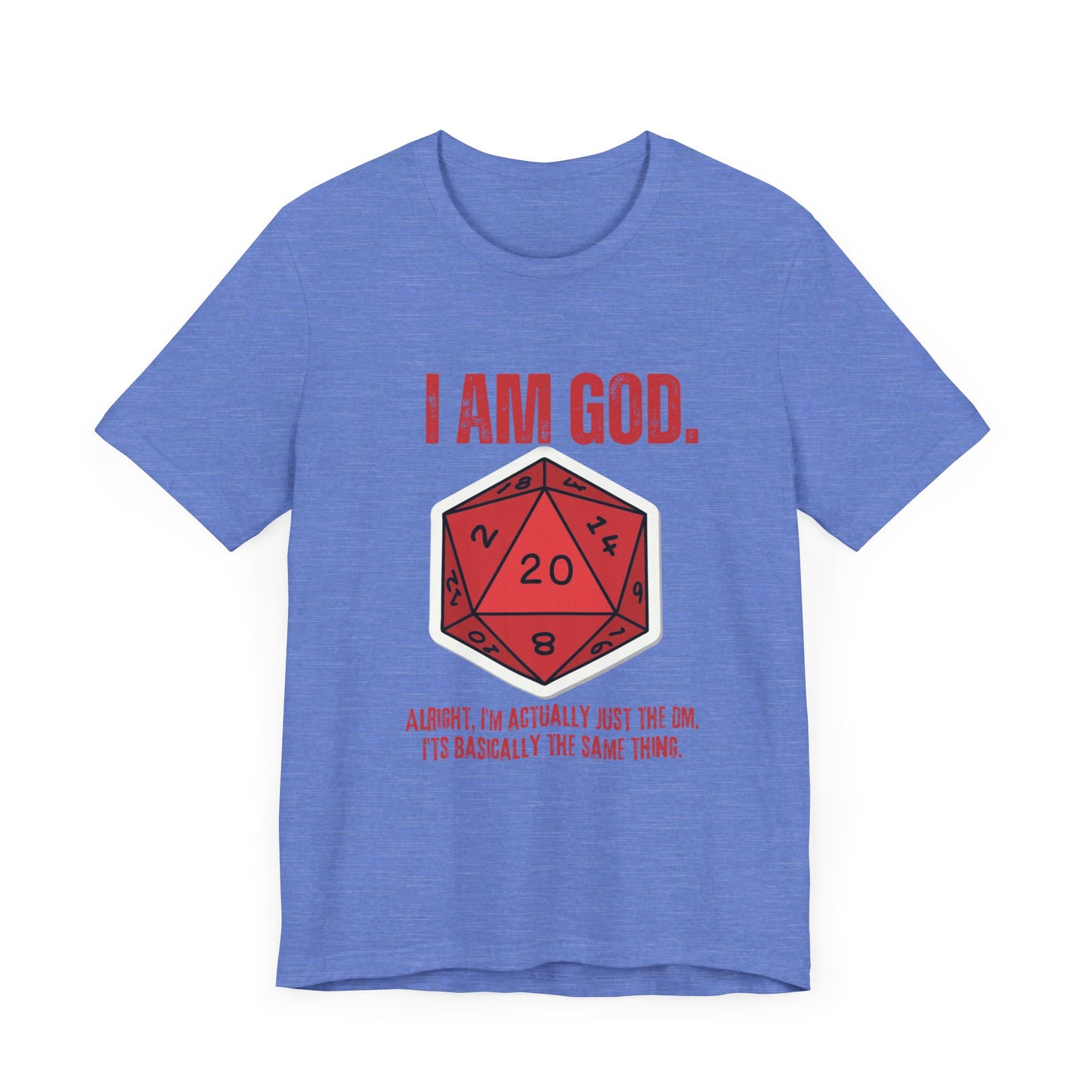 DND, DM, Dungeon Master, Dungeons and Dragons, Unisex Jersey Short Sleeve Tee