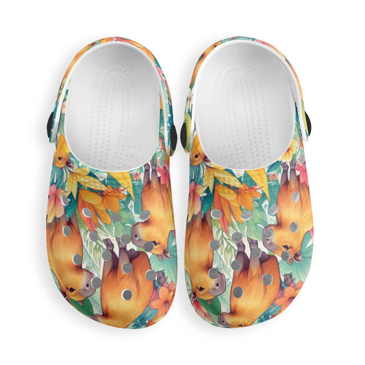 Capybara Clogs Kids All Over Printing Classic Clogs