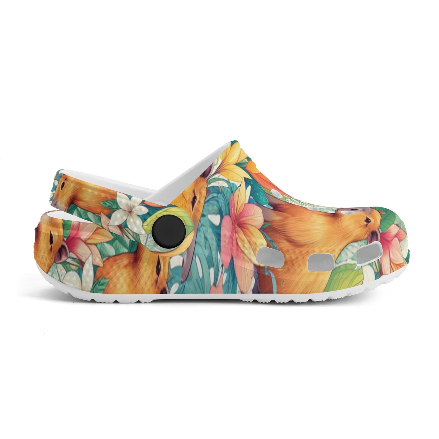 Capybara Clogs Kids All Over Printing Classic Clogs