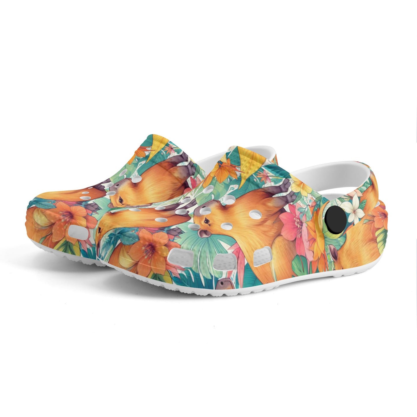 Capybara Clogs Kids All Over Printing Classic Clogs