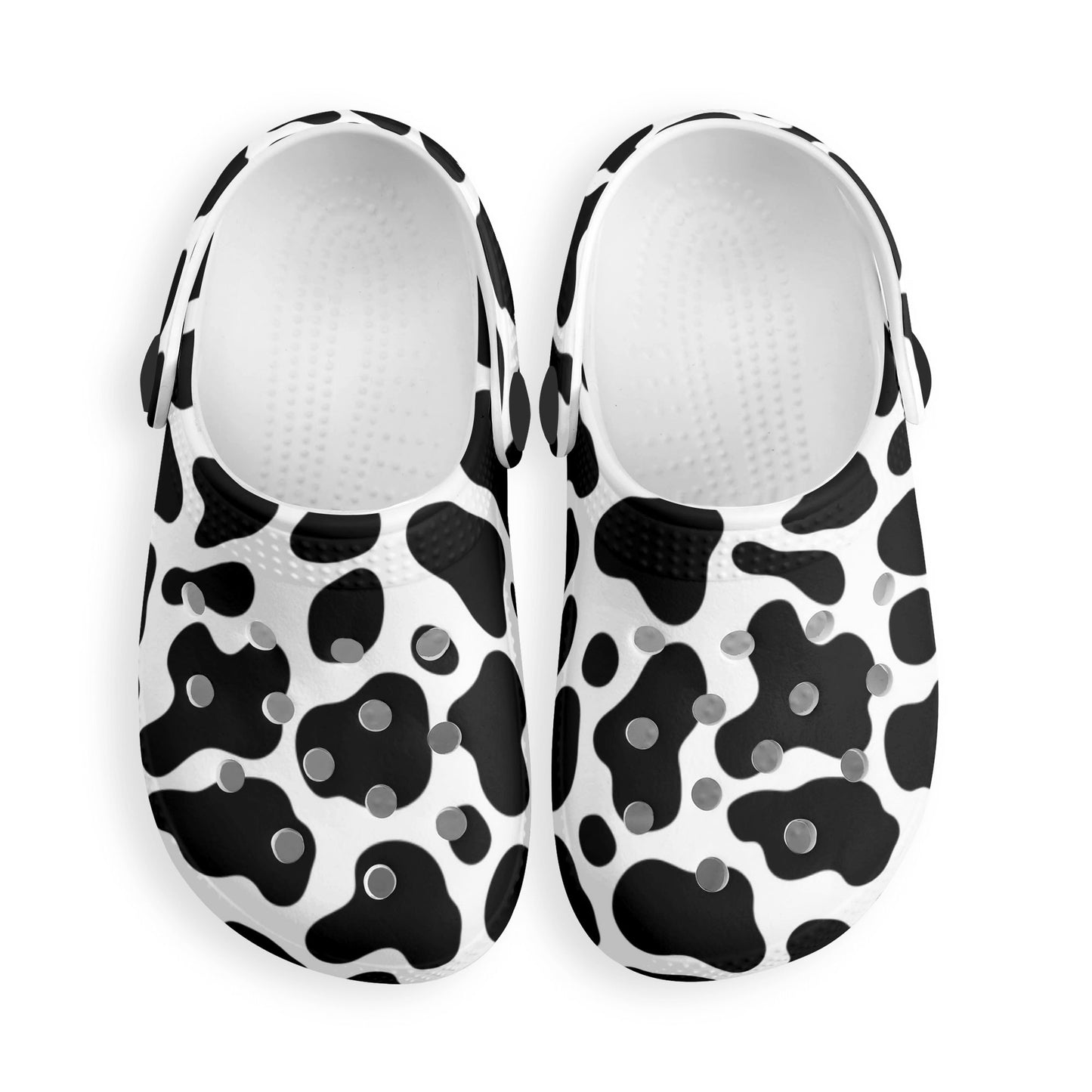 Cow Print Clogs Kids All Over Printing Classic Clogs