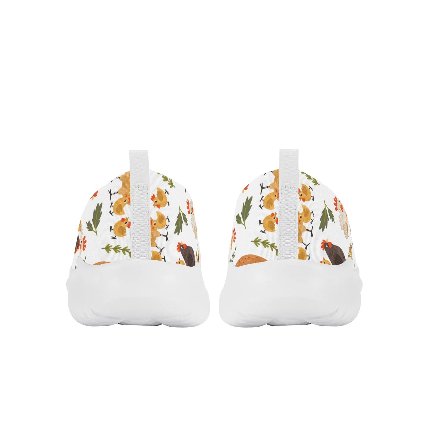 Chicken Pattern Nurse Shoes Animal Print Womens Nursing Slip On Shoes