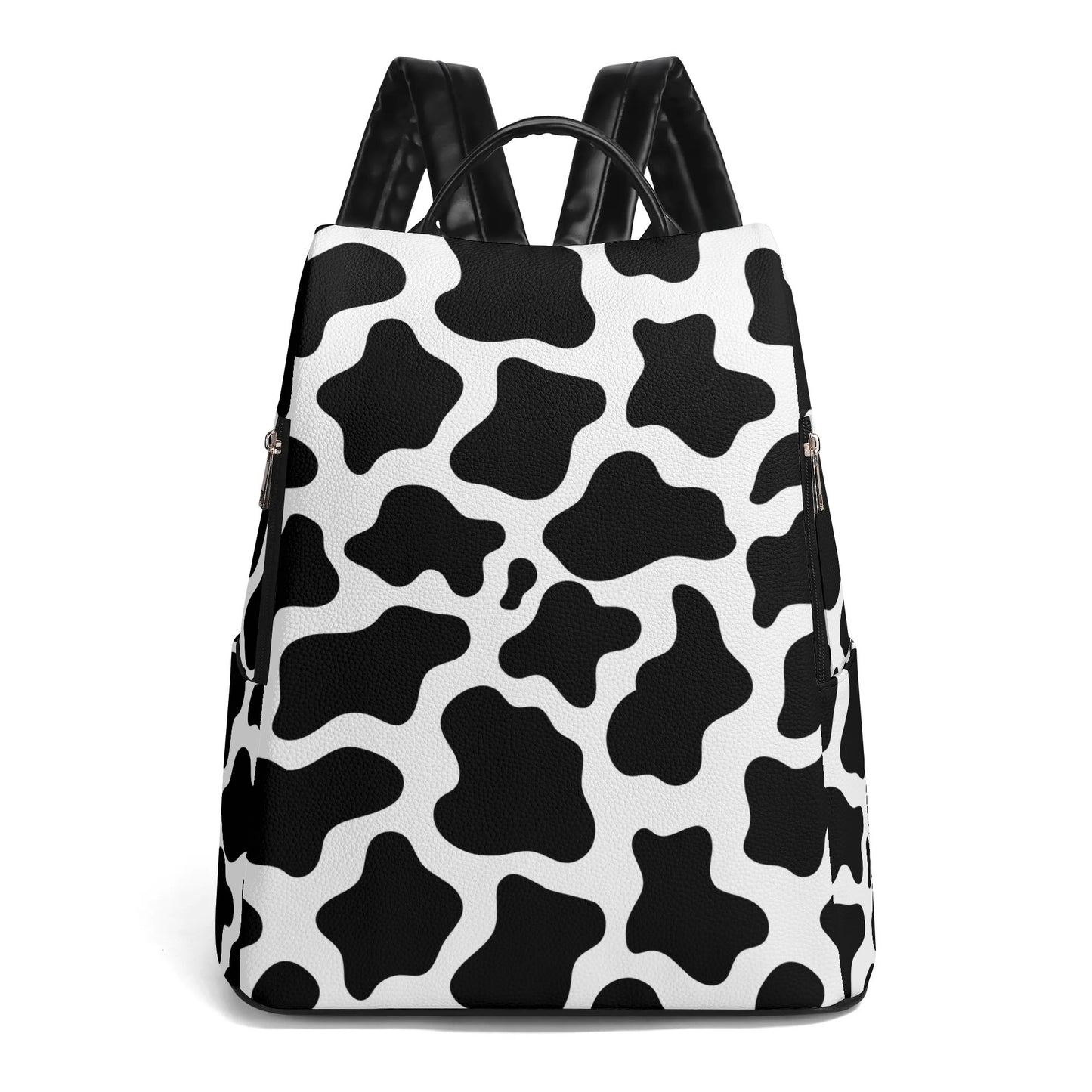 Cow Print Bag Cow Pattern Travel Bag New Travel PU Daypack Anti-theft Backpack