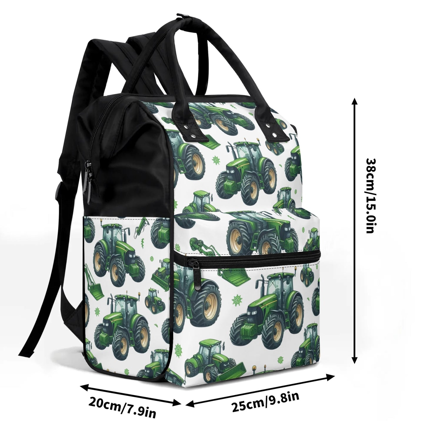 Tracor Pattern Diaper Bag Tractor Large Capacity Diaper Bag Mummy Backpack Nursing Bag