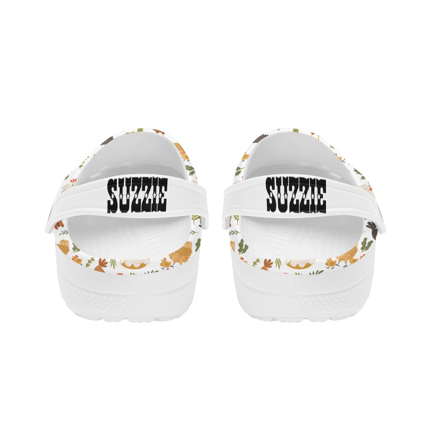 Chicken Pattern Clogs Farm Animal Clogs Womens All Over Printing Classic Sandals