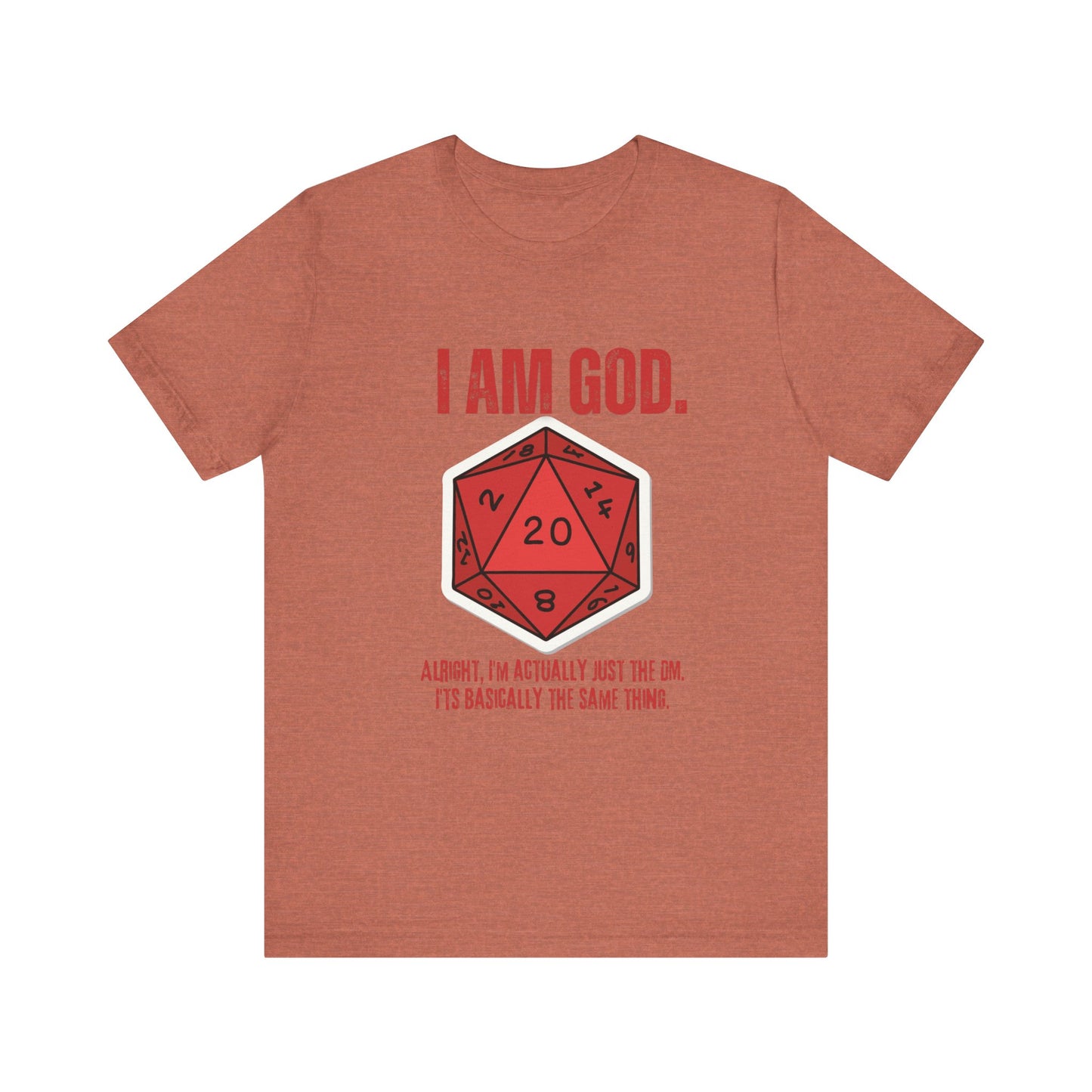 DND, DM, Dungeon Master, Dungeons and Dragons, Unisex Jersey Short Sleeve Tee