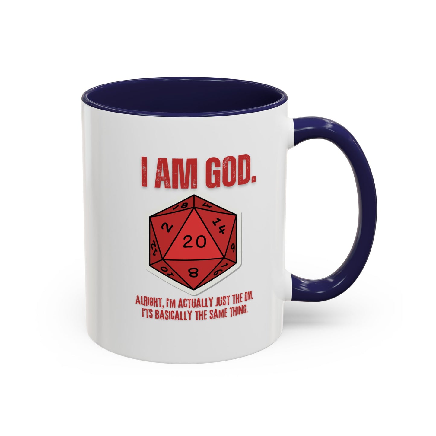 DND, DM, Dungeon Master, Dungeons and Dragons Accent Coffee Mug, 11oz