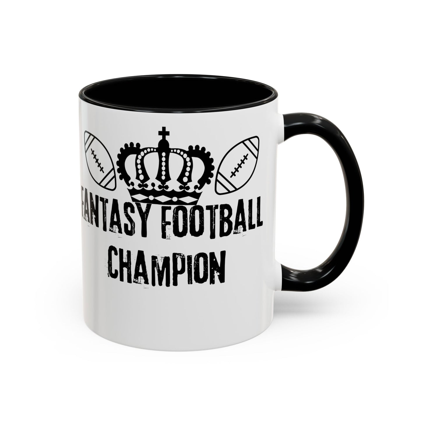 Fantasy Football Champion Trophy Mug Accent Coffee Mug, 11oz