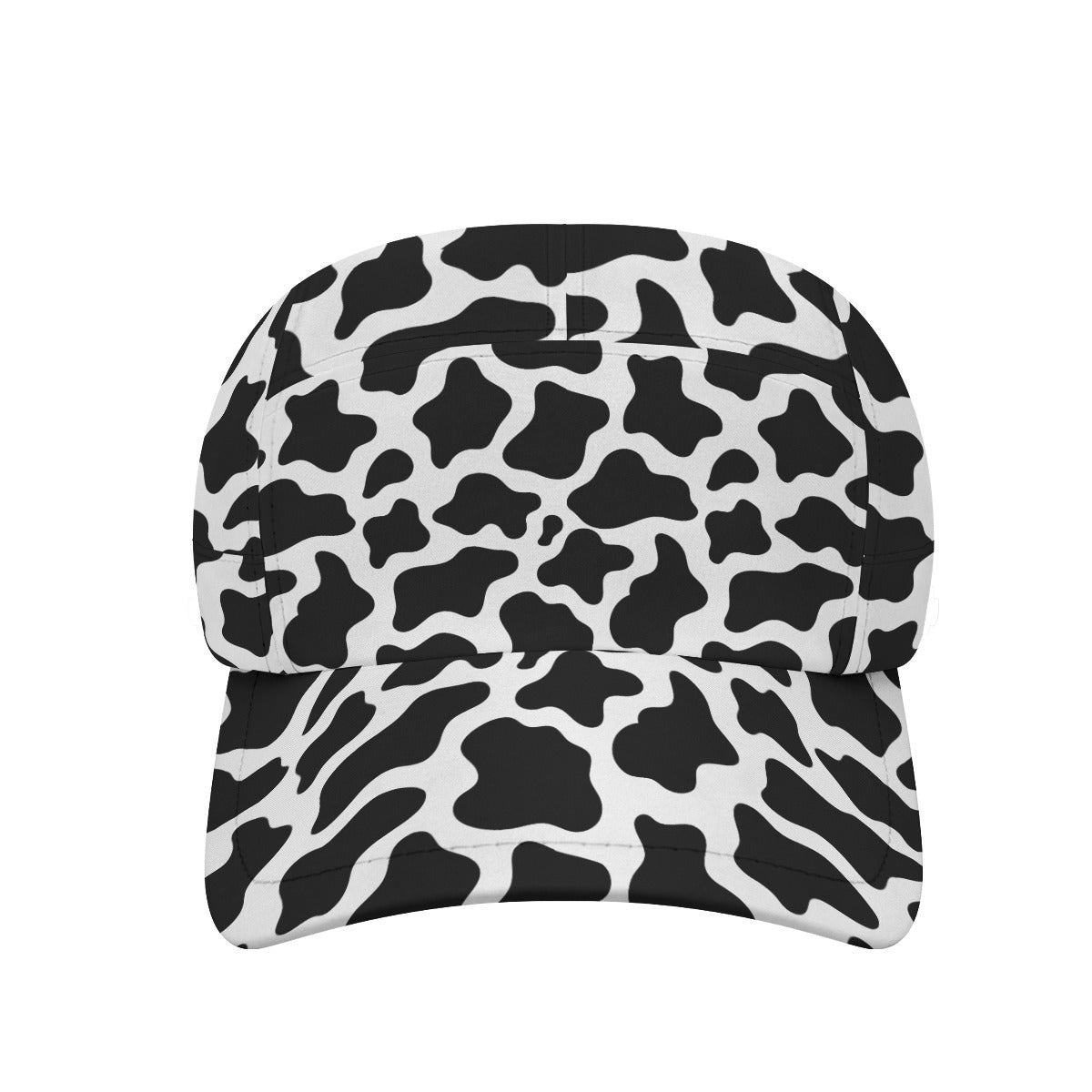 Cow Print Sun Hat With Neck Flap Cow Pattern