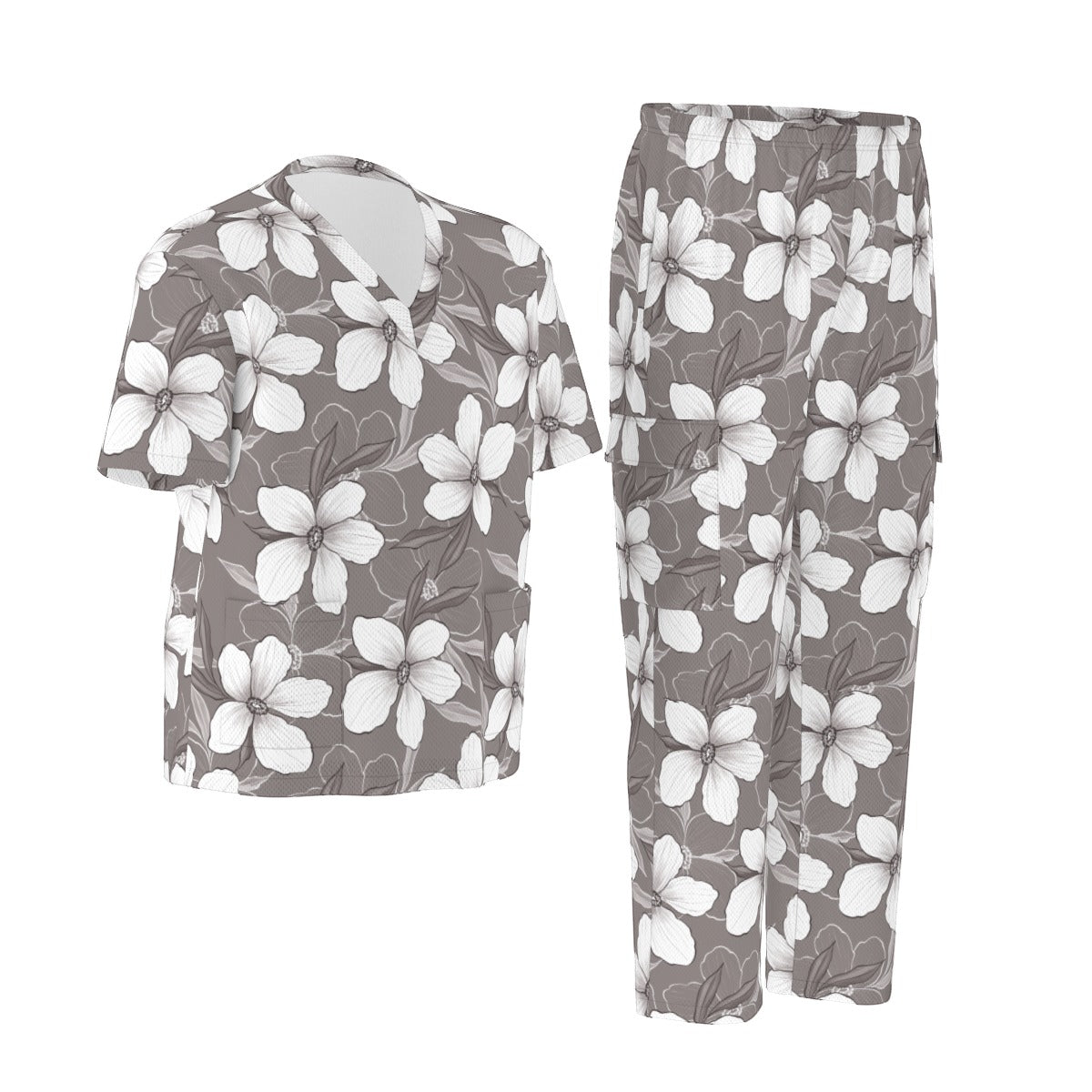 All-Over Print Unisex Scrub Set|Birdseye