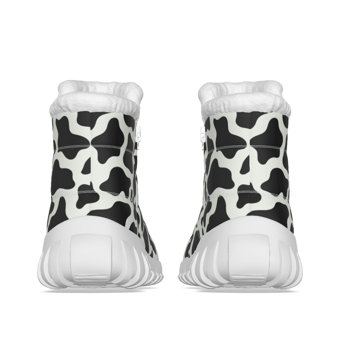 Cow Print Snow Boots Cow Pattern All-Over Print Women's Zip-up Snow Boots