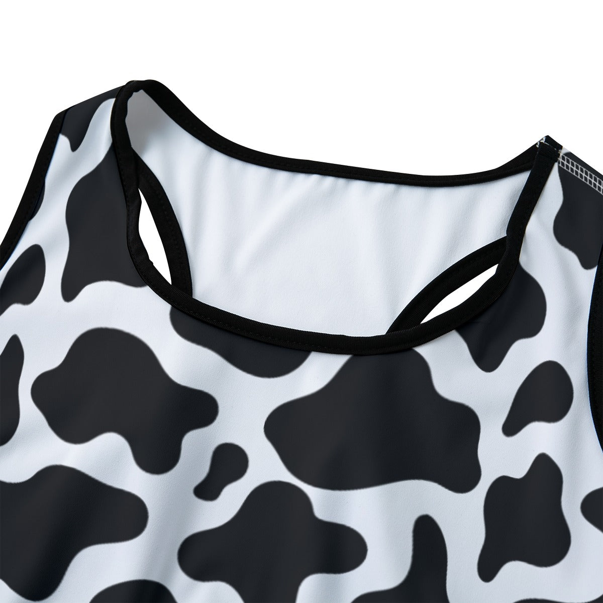 Cow Print Women's Sports Bra|210GSM Cow Pattern Bra Cow Print Bra