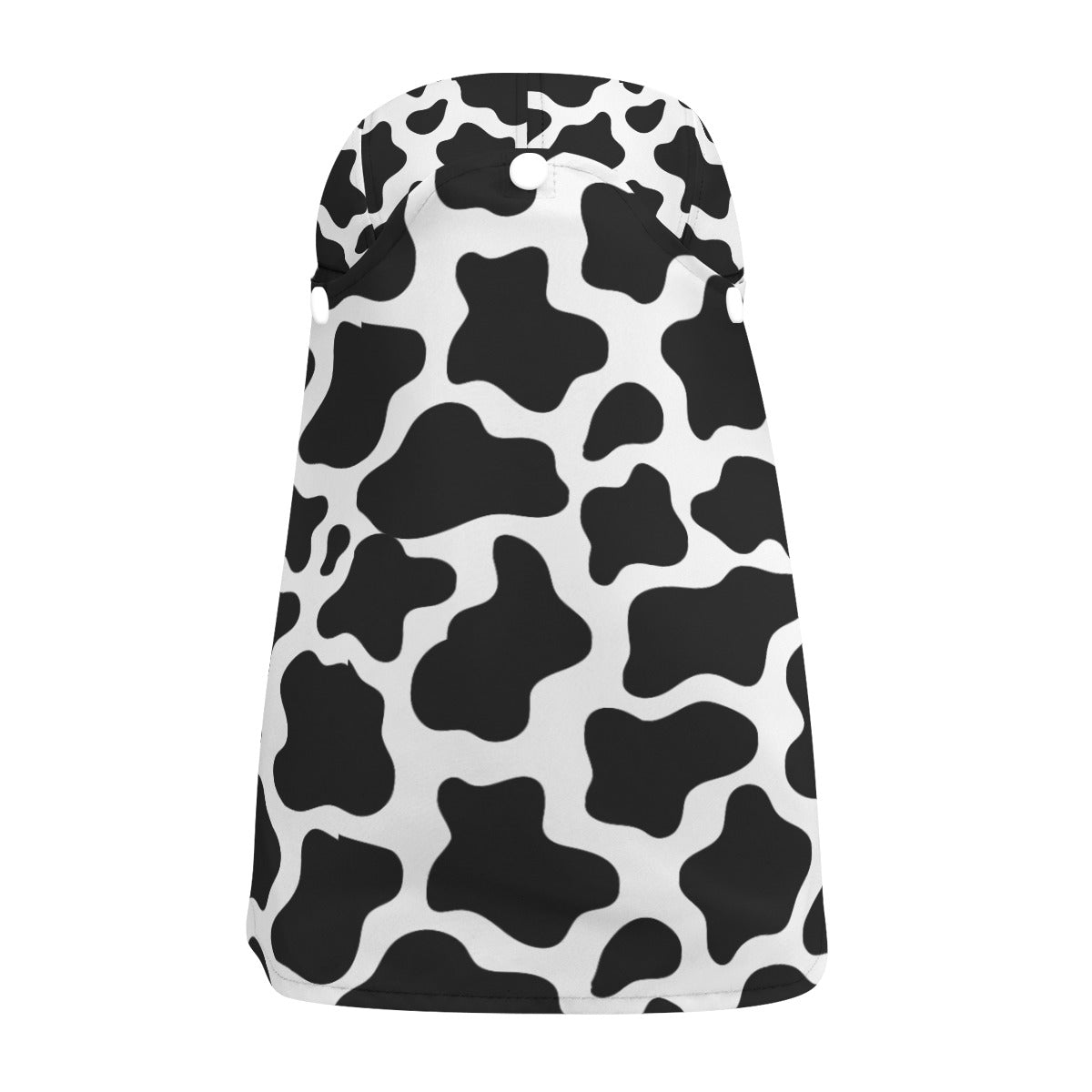 Cow Print Sun Hat With Neck Flap Cow Pattern