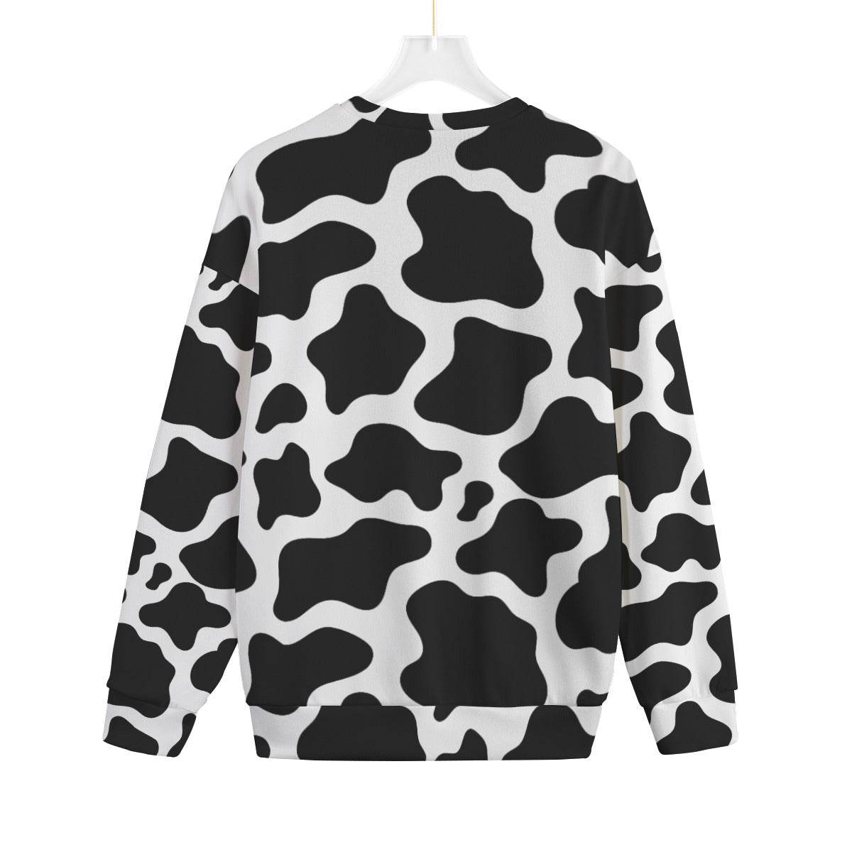 Cow Print Sweater Cow Pattern All-Over Print Unisex Knitted Fleece Sweater | Plus Size Cow Print