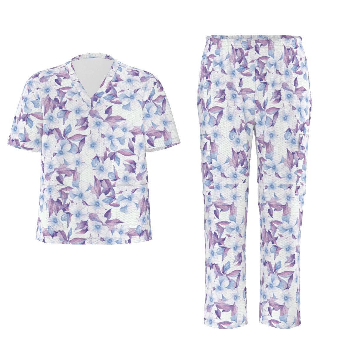 Nurse Flower Scrubs Nursing Scrubs Healthcare Scrub Set