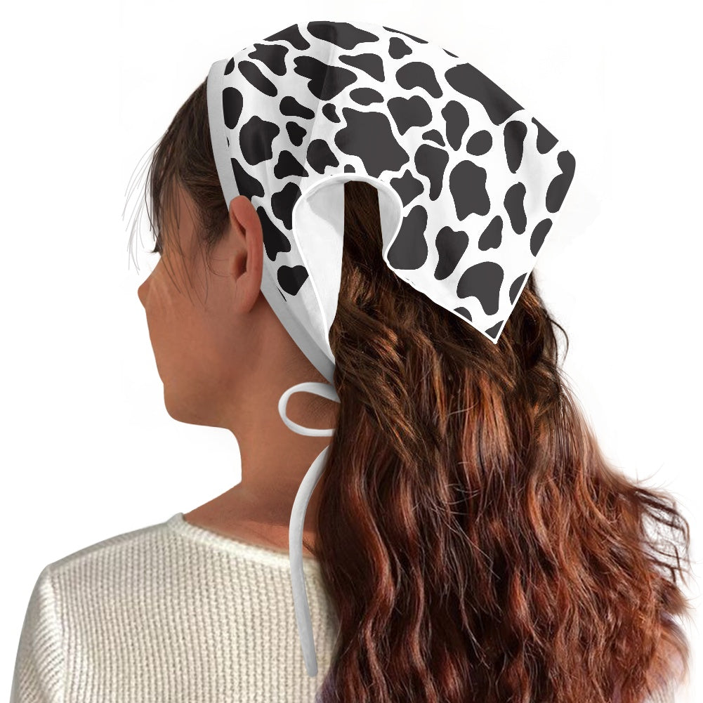 Cow Print Triangle Turban