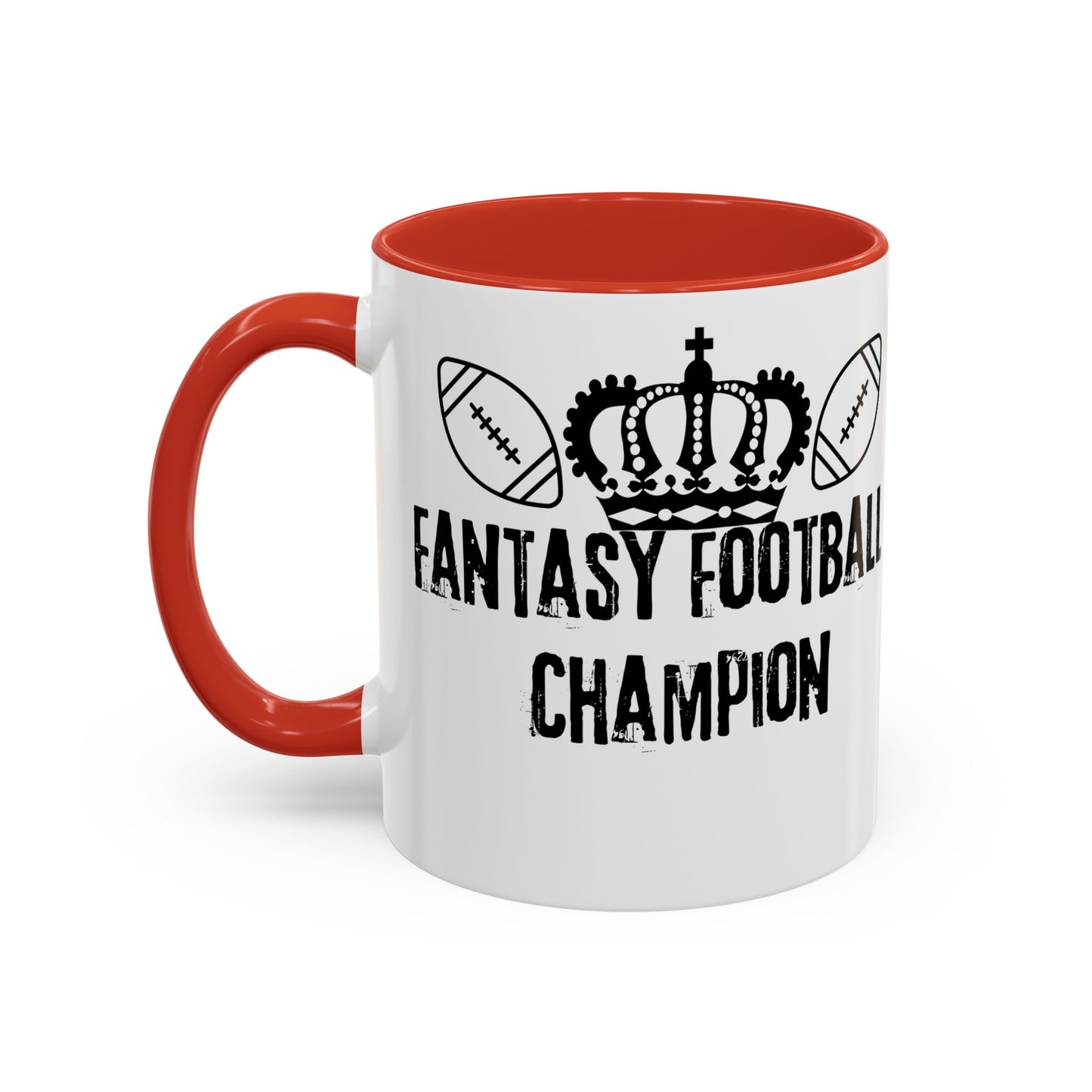 Fantasy Football Champion Trophy Mug Accent Coffee Mug, 11oz