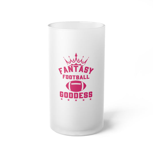 Fantasy Football, Football, Play Offs, Championship Frosted Glass Beer Mug