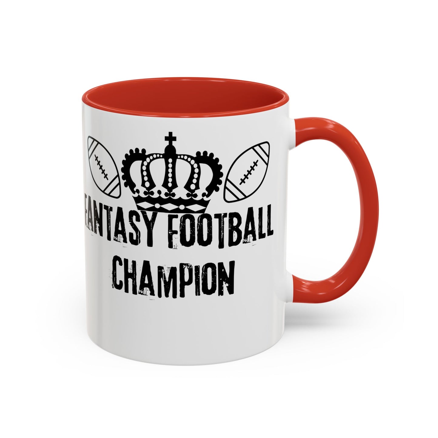 Fantasy Football Champion Trophy Mug Accent Coffee Mug, 11oz