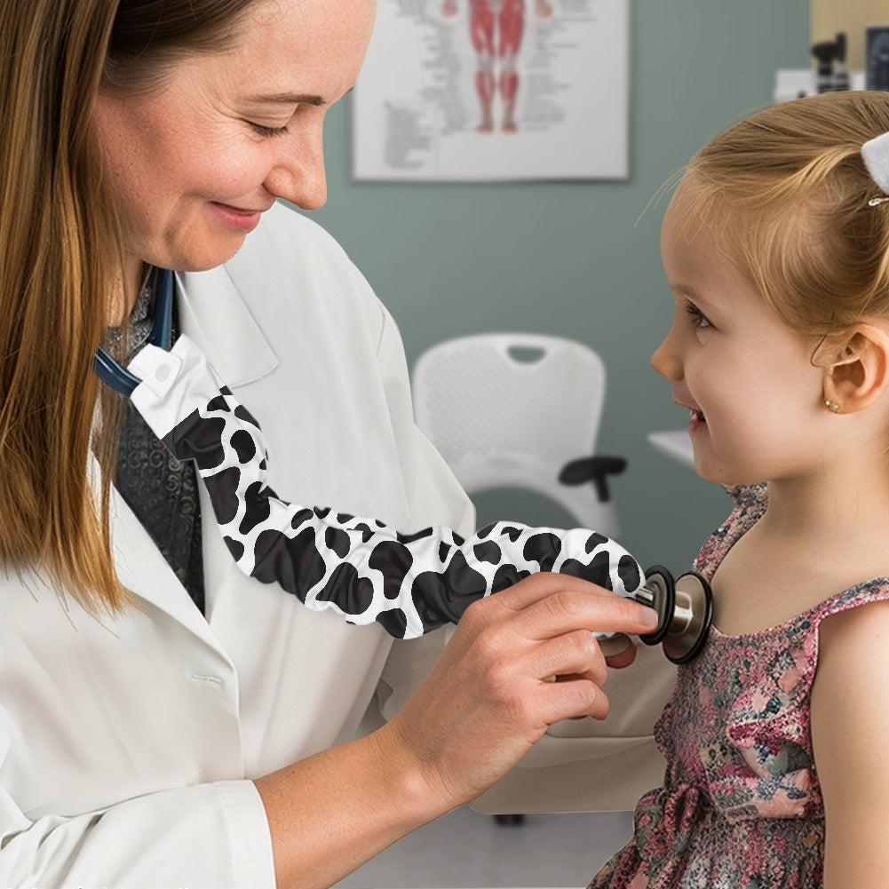 Cow Print Nurse Wear Stethoscope Protective Cover