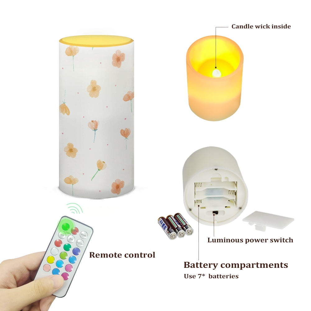 Single 6 inch remote control candle