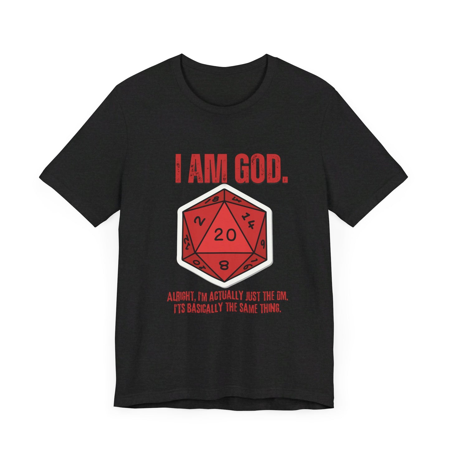 DND, DM, Dungeon Master, Dungeons and Dragons, Unisex Jersey Short Sleeve Tee