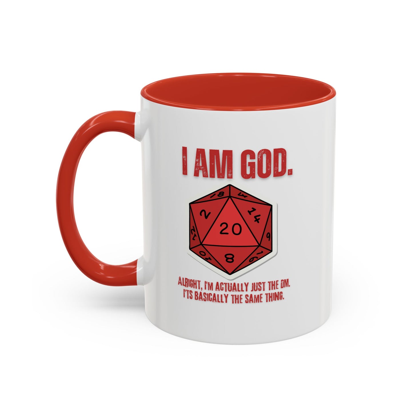 DND, DM, Dungeon Master, Dungeons and Dragons Accent Coffee Mug, 11oz