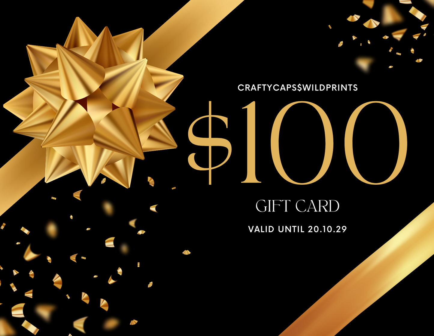 CraftyCaps&WildPrints Giftcards