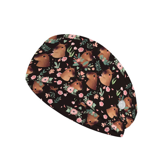 Nurse button headband Capybara