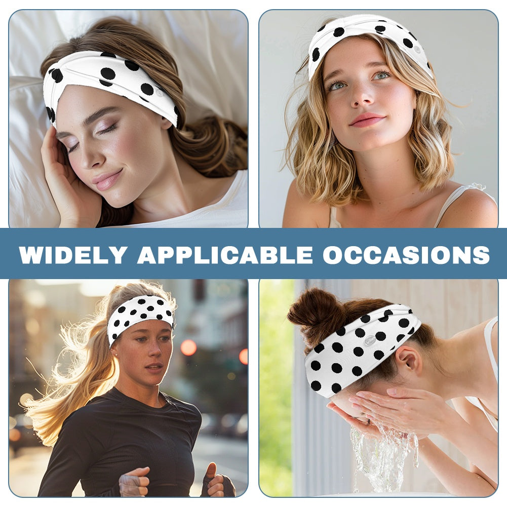 Poka Dot Nurse button headband