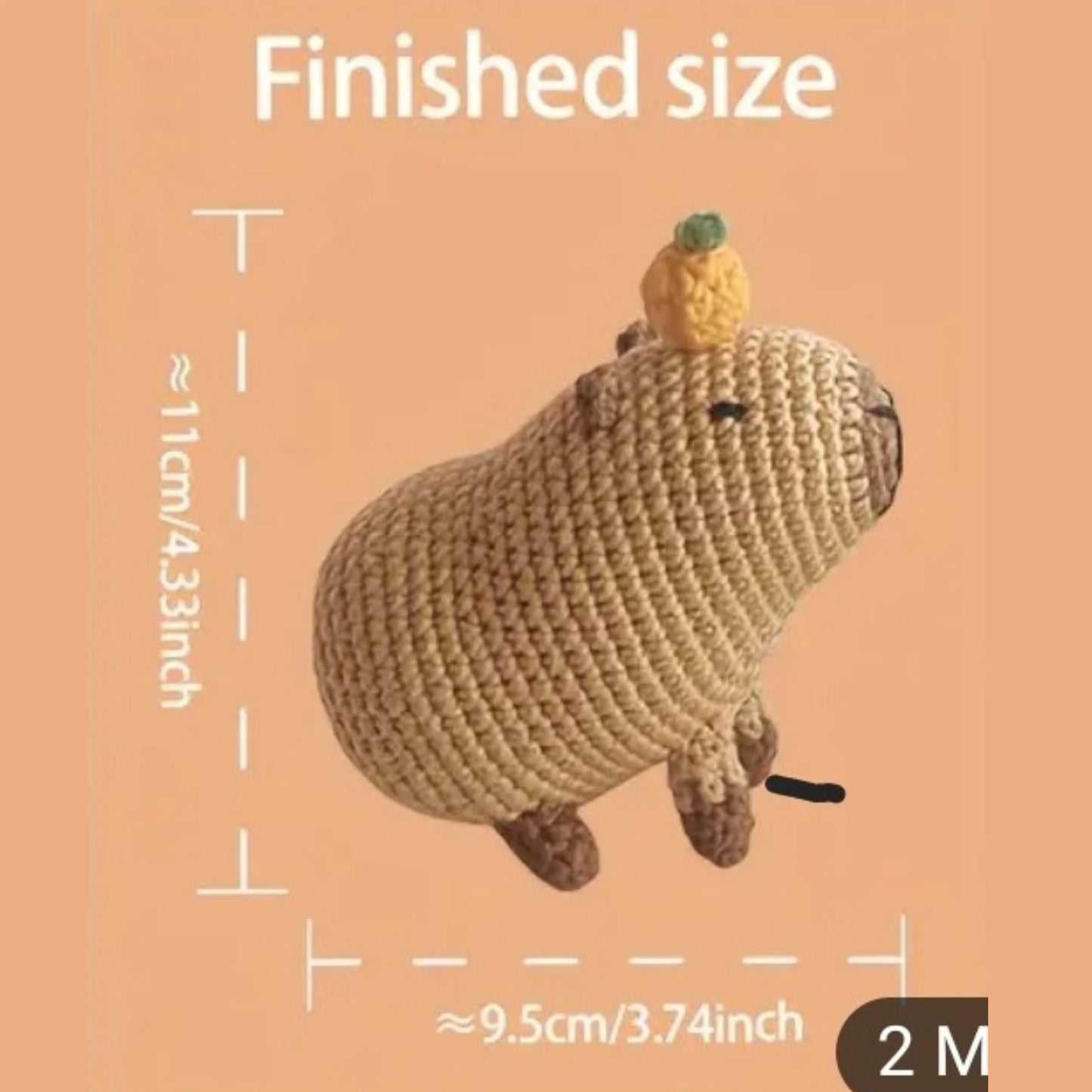 Capybara Crochet Kit Capybara Craft Kit Cute Capybara Gift